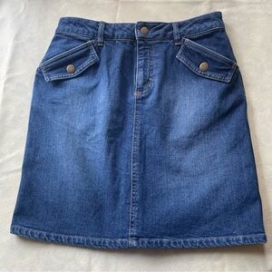 Banana Republic Denim Mini Skirt Y2K Size 2 Medium Wash